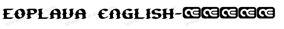 EOPlava english字体转换